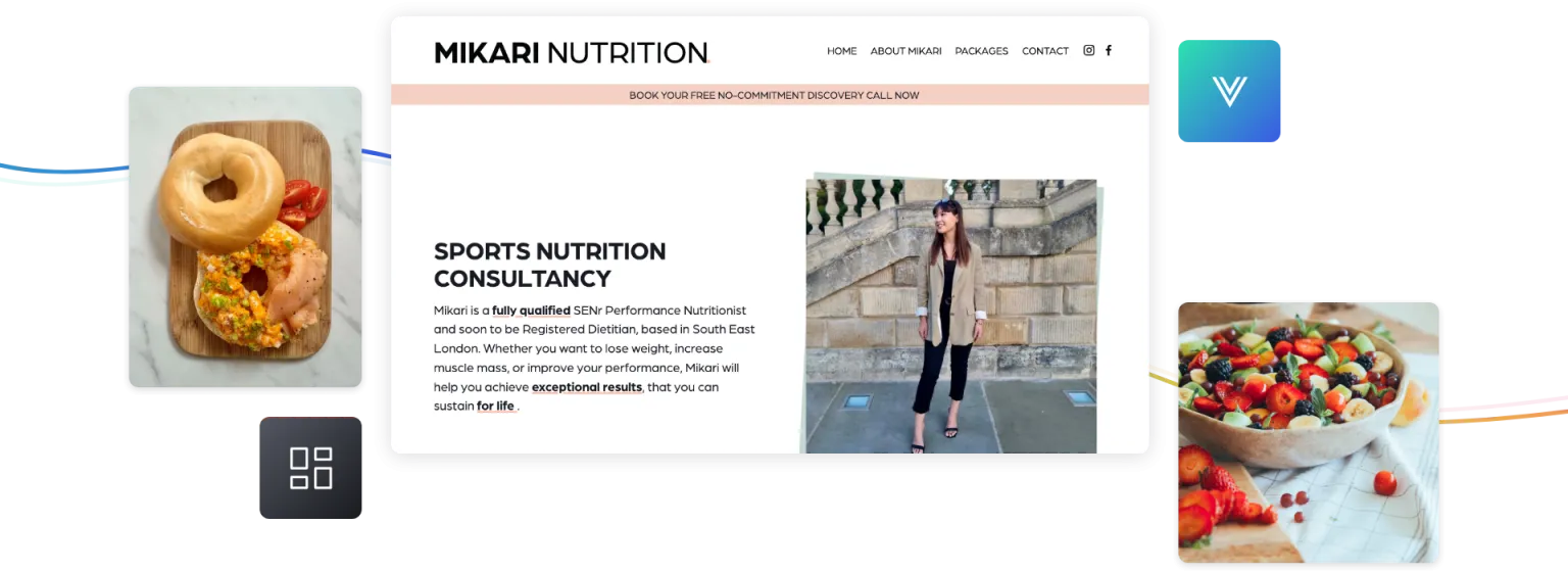 Screenshot showing Mikari homepage