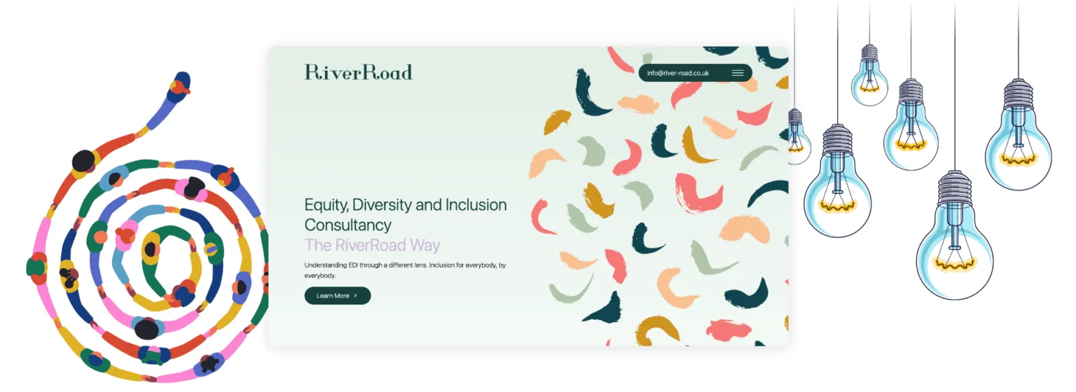 Screenshot showing River Road homepage